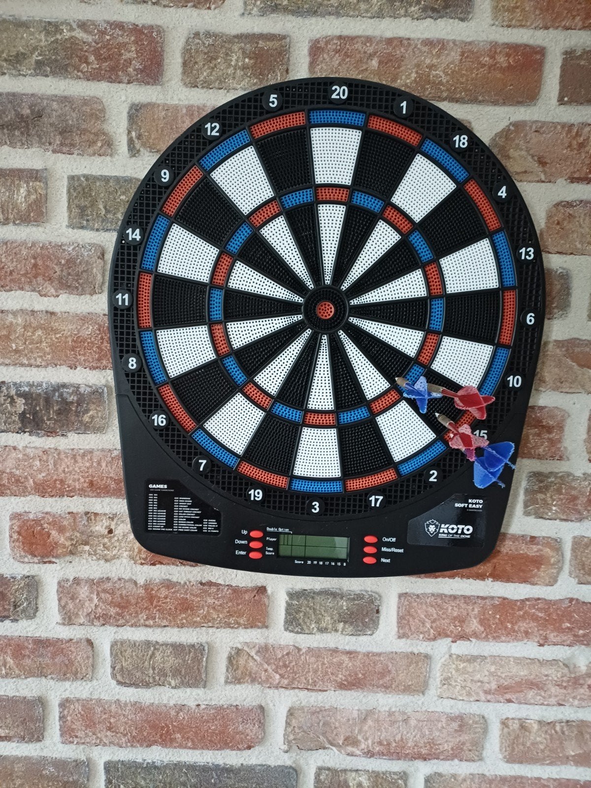 Koto soft easy electronisch dartbord, Ophalen, Dartbord