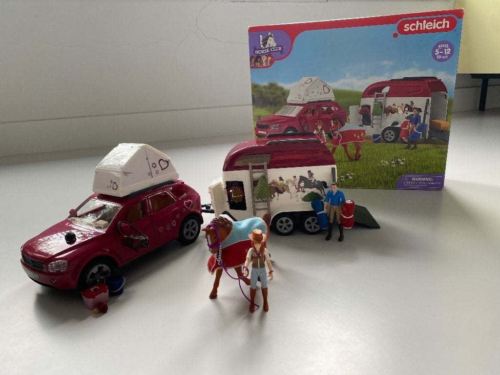 SCHLEICH 42535 Avontuur met auto en paardentrailer, Ophalen, Gebruikt