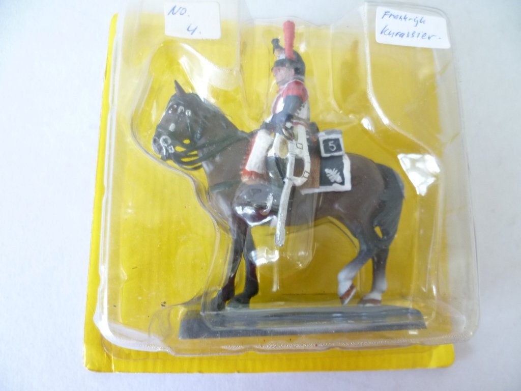 Metalen Ruiter figuurtje op Paard Kurassier Frankrijk (4)., Ophalen of Verzenden, Nieuw