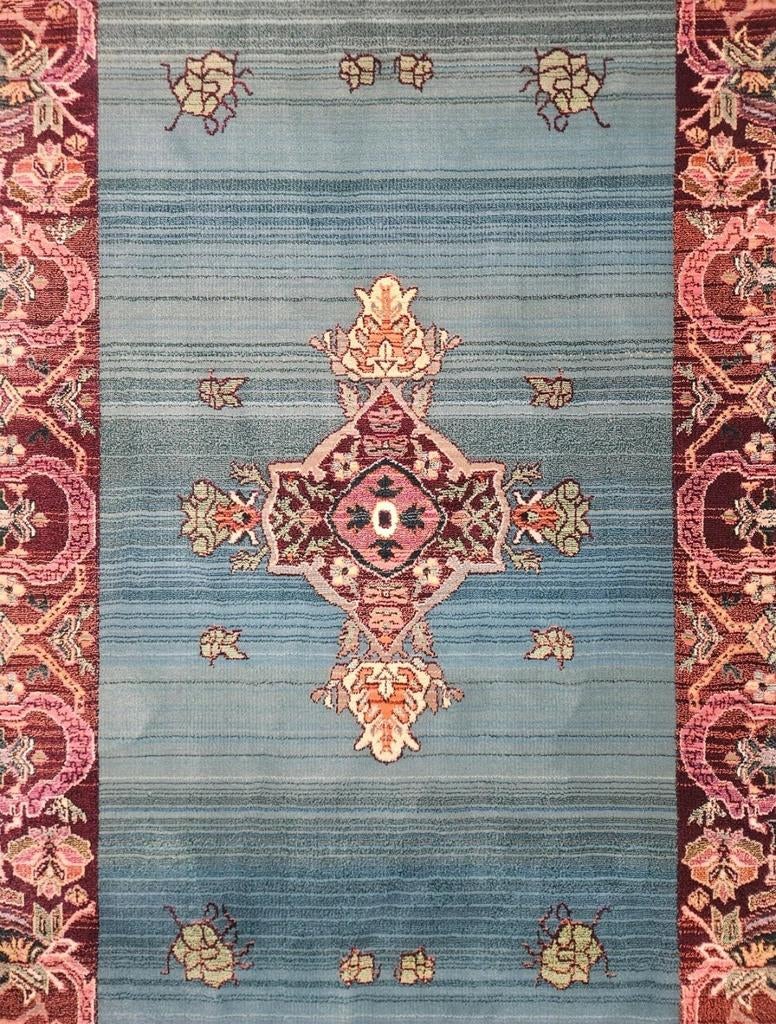 Vintage oosters wol Gabbeh tapijt modern blue new 155x230cm, Klassiek, Oosters, 150 tot 200 cm, Onbekend, 200 cm of meer