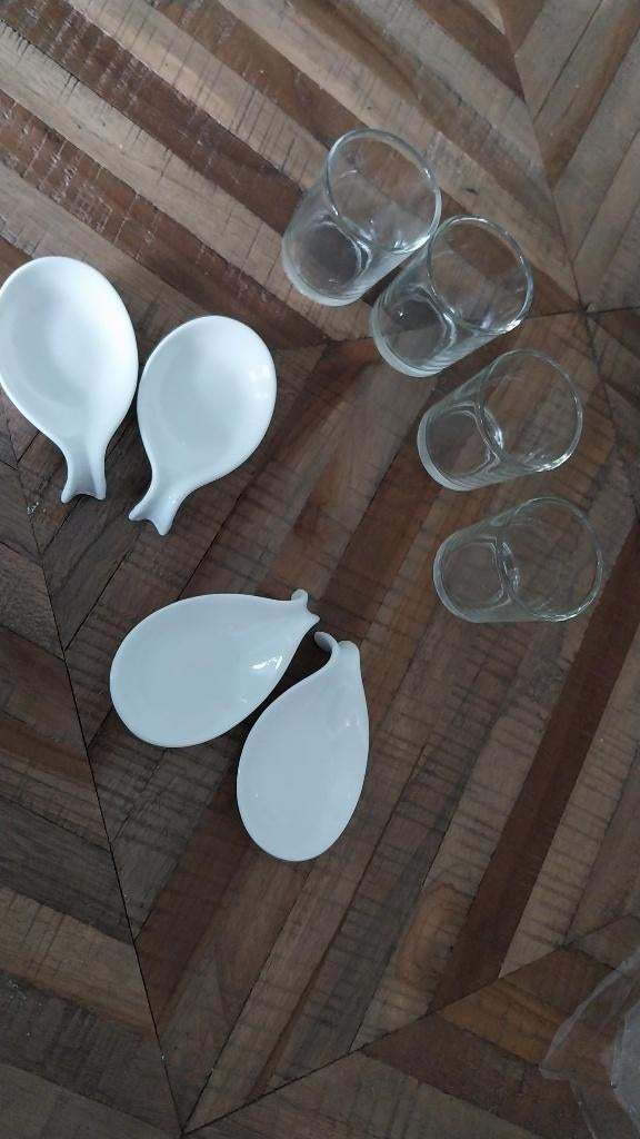 Amusesetje 8 delen, Huis en Inrichting, Ophalen, Zo goed als nieuw