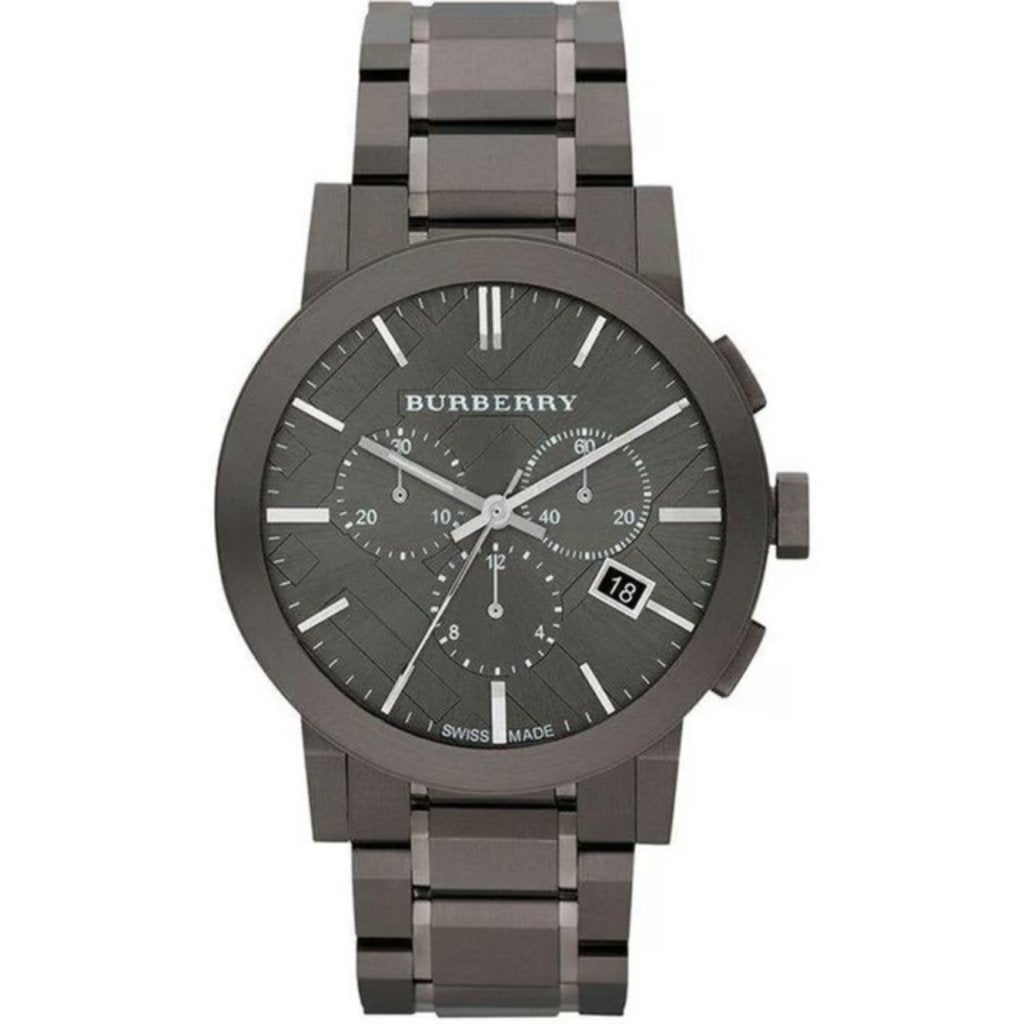 Burberry BU9354 Men's Grey The City Chrono horloge - Nieuw, Burberry, Nieuw, https://www.burberry.com/contact-us/, Horseferry House, Horseferry Road, London SW1P 2AW, Verenigd Koninkrijk
