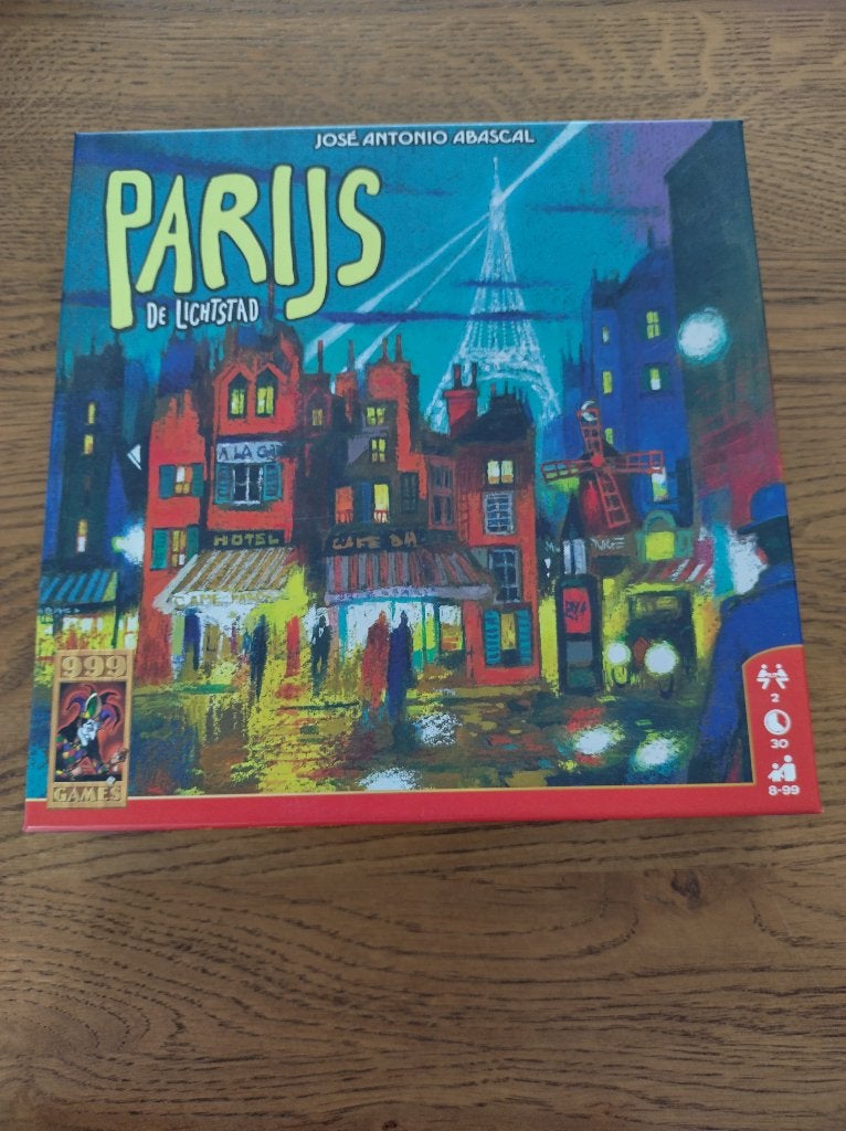Parijs de lichtstad, 999 games, spel voor 2 spelers, Een of twee spelers, Ophalen of Verzenden, Zo goed als nieuw, 999 Games