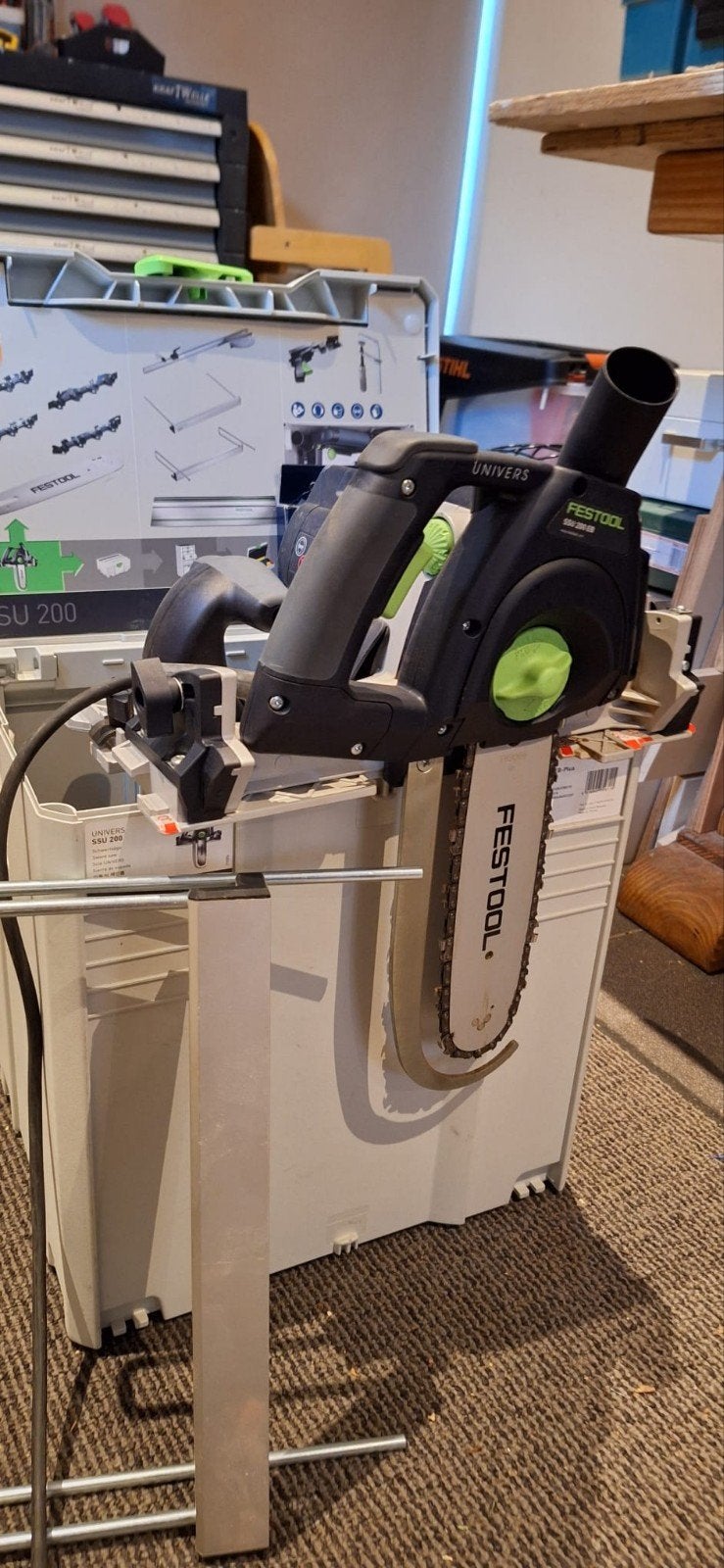 Festool SSU 200 EB plus zwaardzaag als nieuw, Doe-het-zelf en Verbouw, Gereedschap | Zaagmachines, Ophalen, 70 mm of meer, Overige typen