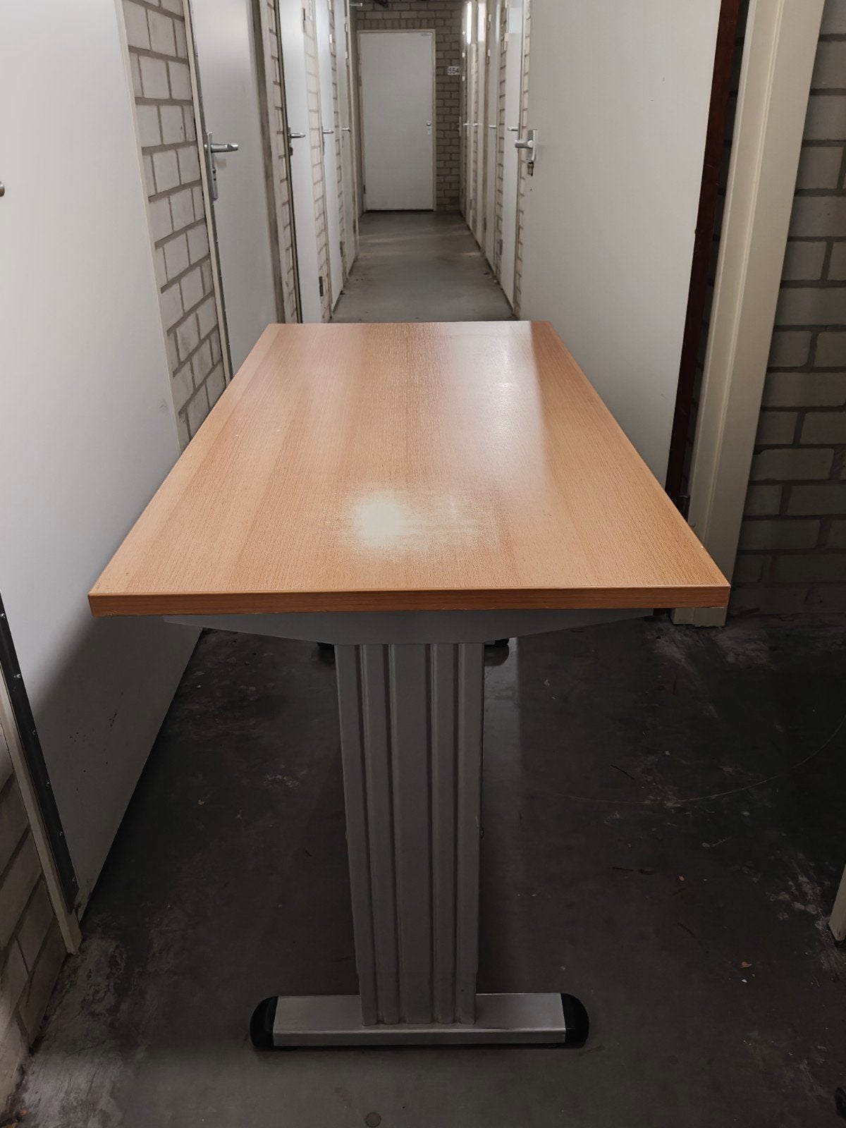Bureau 120x60cm - In hoogte verstelbaar, Huis en Inrichting, Ophalen, Gebruikt, Hout, In hoogte verstelbaar