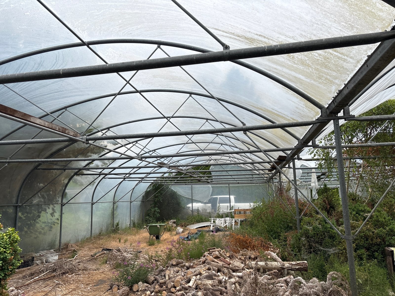 Tunnelkas 15x50m met zijluchting - Ideaal voor teelt, Gebruikt, Folie, Rovero, Info@rovero.nl
