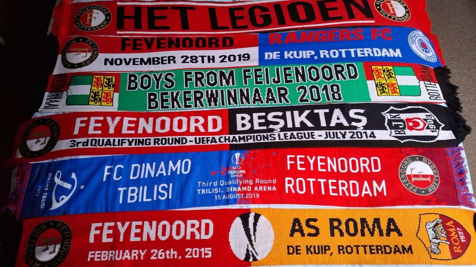 Diverse Feyenoord sjaals, Verzenden, Zo goed als nieuw, Feyenoord, Vaantje of Sjaal