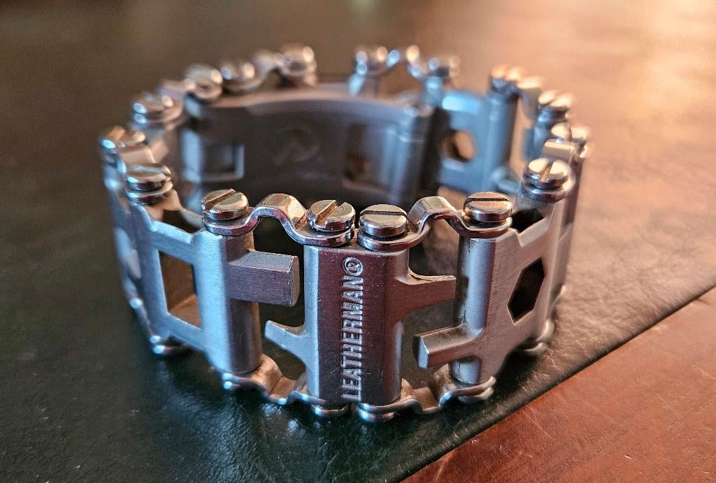 Leatherman Tread + extra schakels, Caravans en Kamperen, Kampeergereedschap, Ophalen of Verzenden, Gebruikt
