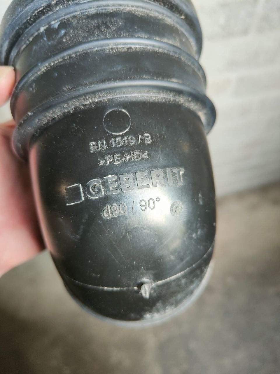 Geberit afvoerbocht d90/90 - Zo goed als nieuw, Ophalen of Verzenden, Zo goed als nieuw, Overige typen