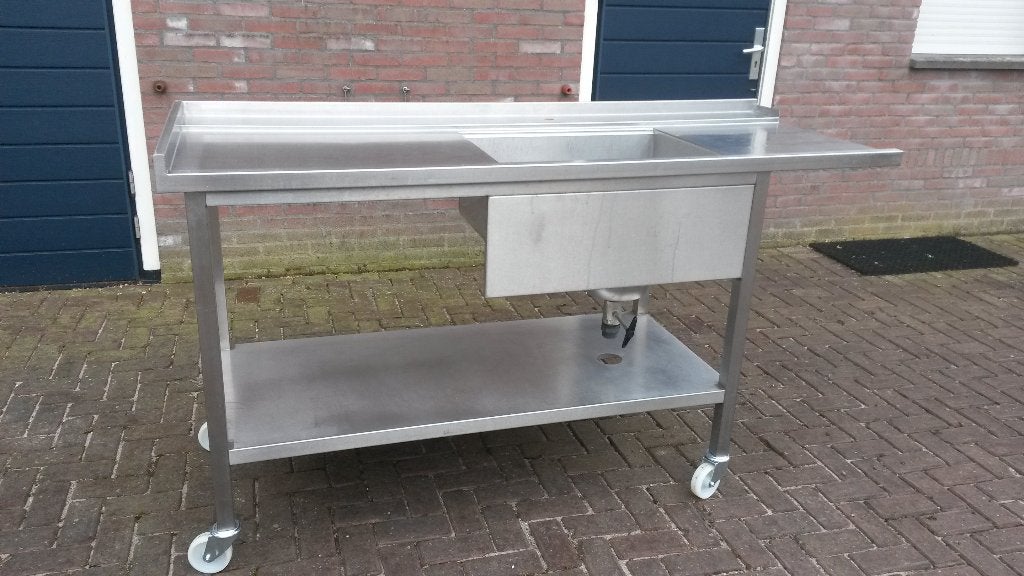 Spoelkeuken met spoelkraan, Ophalen, Gebruikt, 150 tot 200 cm, Minder dan 100 cm