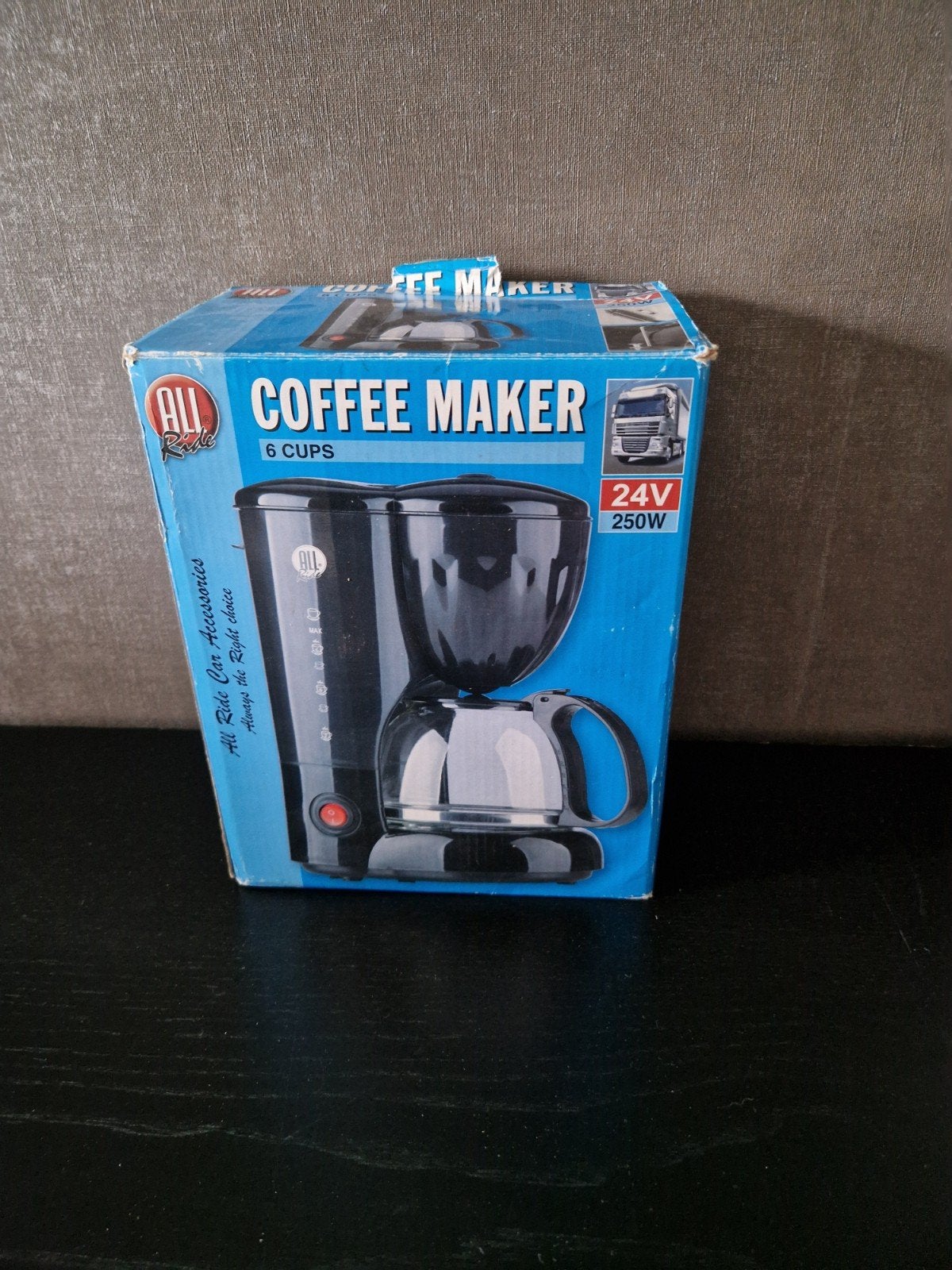 Koffiezetapparaat 24V voor auto/vrachtwagen - 6 kopjes, Ophalen, Gebruikt, Koffiemachine, Gemalen koffie