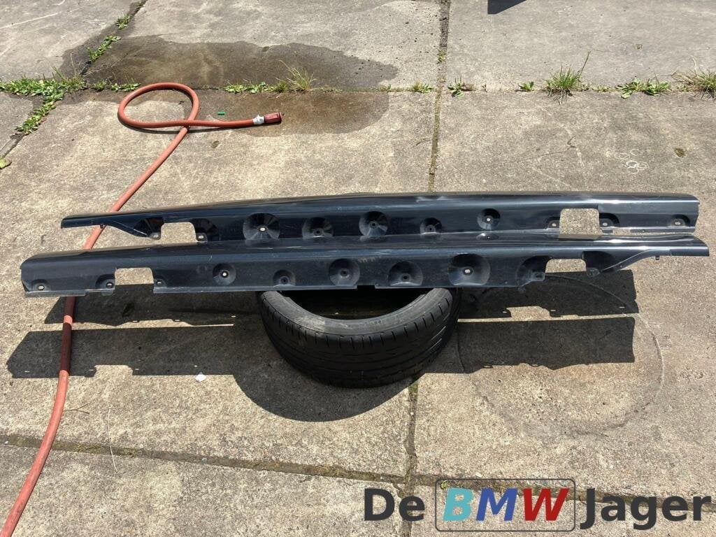 Sideskirt set zwart BMW 3-serie Compact E46 51718253592, Gebruikt, Ophalen of Verzenden, BMW
