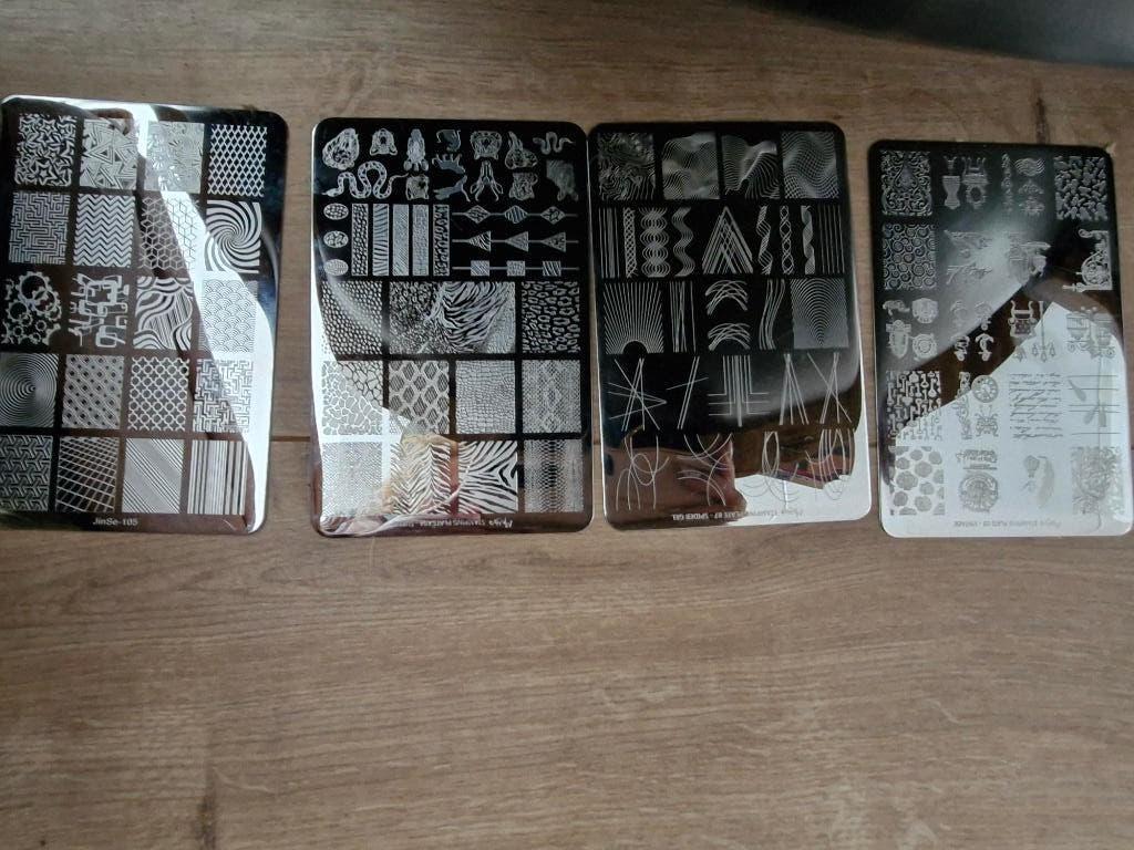 stempelplaten  o.a. Moyra, Ophalen of Verzenden, Zo goed als nieuw, Handen en Nagels, Toebehoren