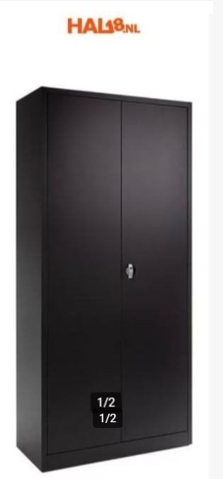 Draaideurkast | 2 Deurs kast NIEUW ZWART, 100 tot 150 cm, 1 of 2 laden, Nieuw, Ophalen of Verzenden