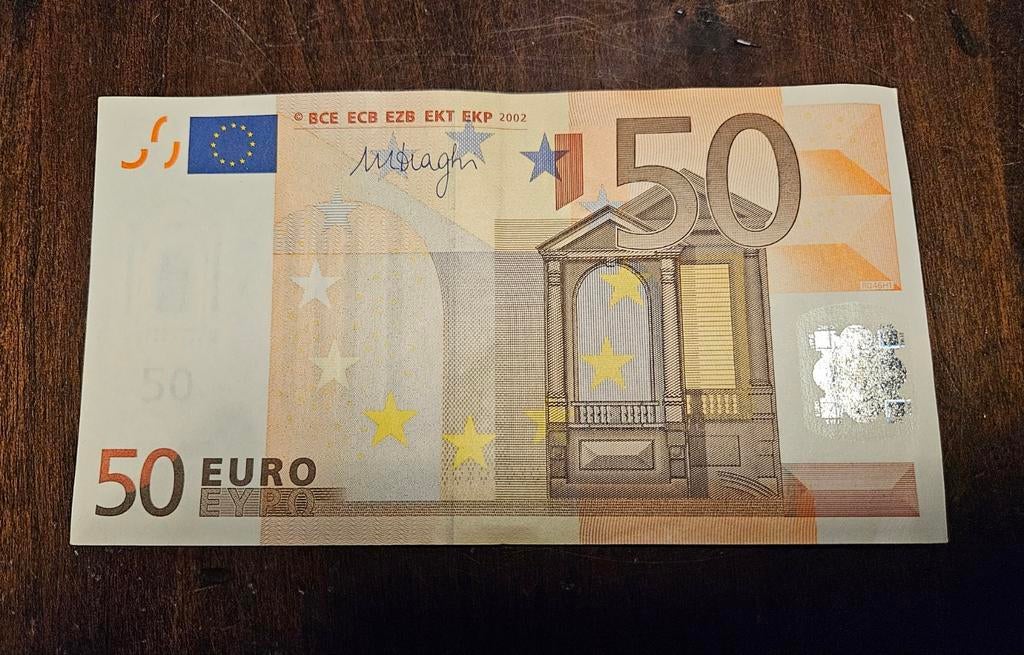 50 Euro Biljet 2002 - Productie NL - zeer goede conditie, Ophalen of Verzenden