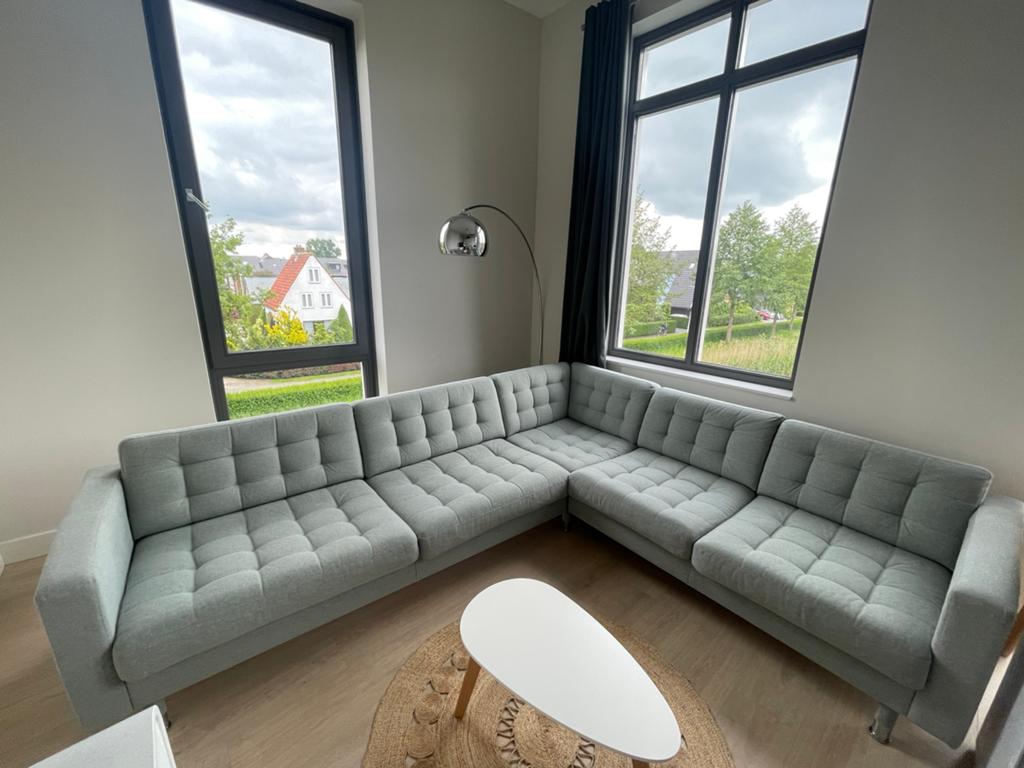 Ikea Landskrona Hoekbank 5-zits, Ophalen, Gebruikt, Hoekbank, Stof