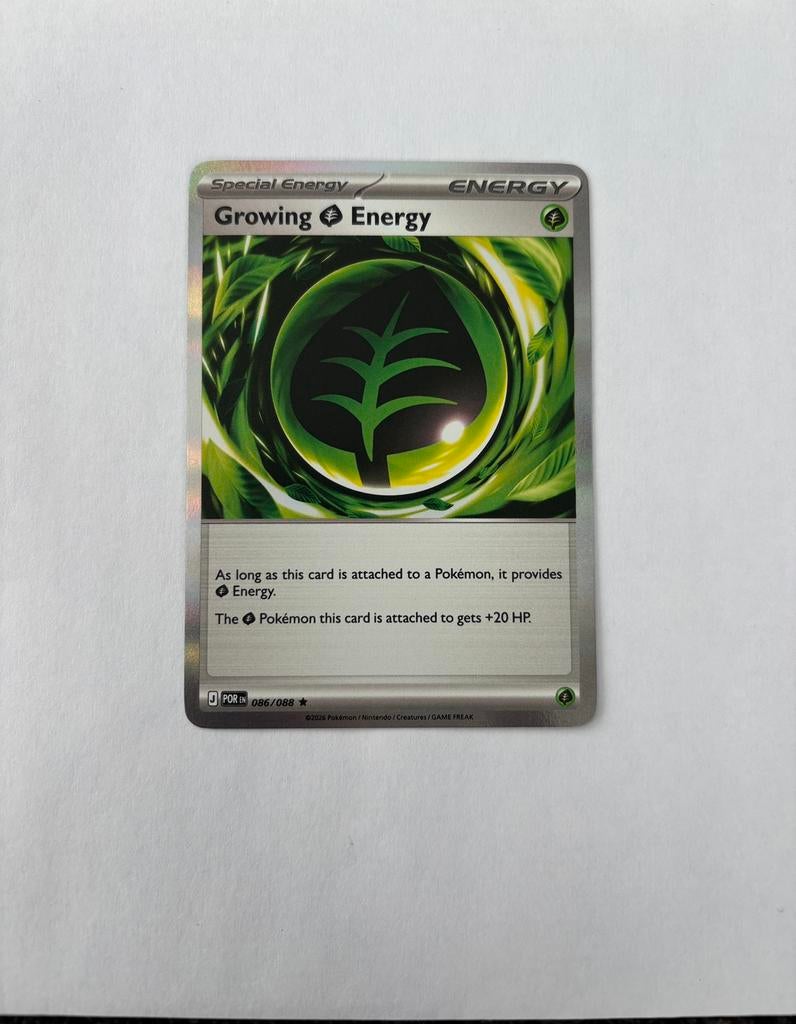 Pokemon Growing Energy 086/088 POR holo, Ophalen of Verzenden, Nieuw, Losse kaart, Foil