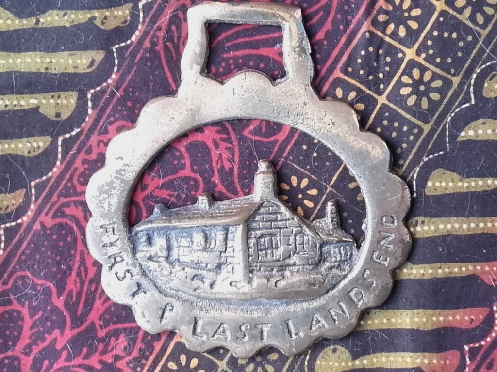 Antiek Lands End kleppermannetje uit Engeland 9,6 cm., Antiek en Kunst, Ophalen of Verzenden, Koper