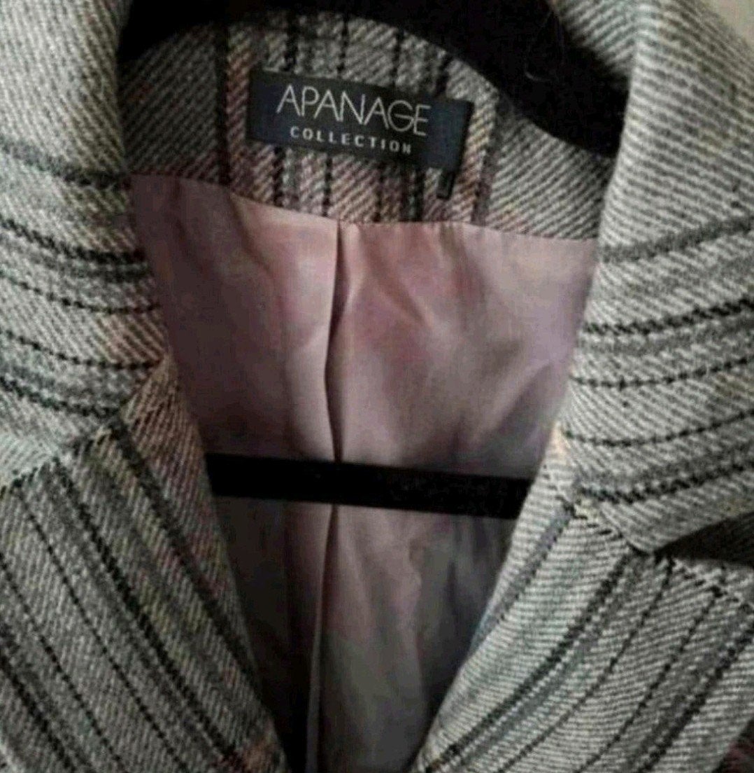 Apanage Collection blazer wolmix grijs geruit maat M, Maat 38/40 (M), Ophalen of Verzenden, Apanage, Jasje