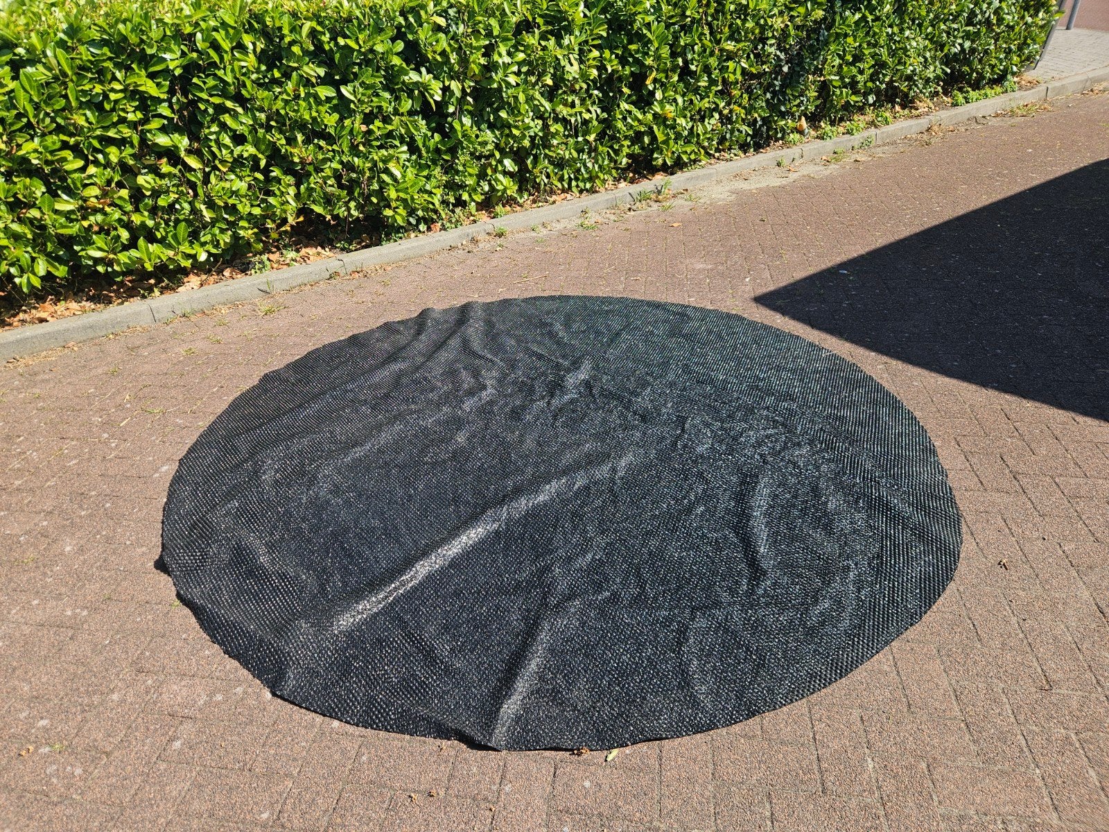 Rond zwembad isolatie afdek/grondzeil - bescherming voor je, Ophalen of Verzenden, Gebruikt, Grondzeil