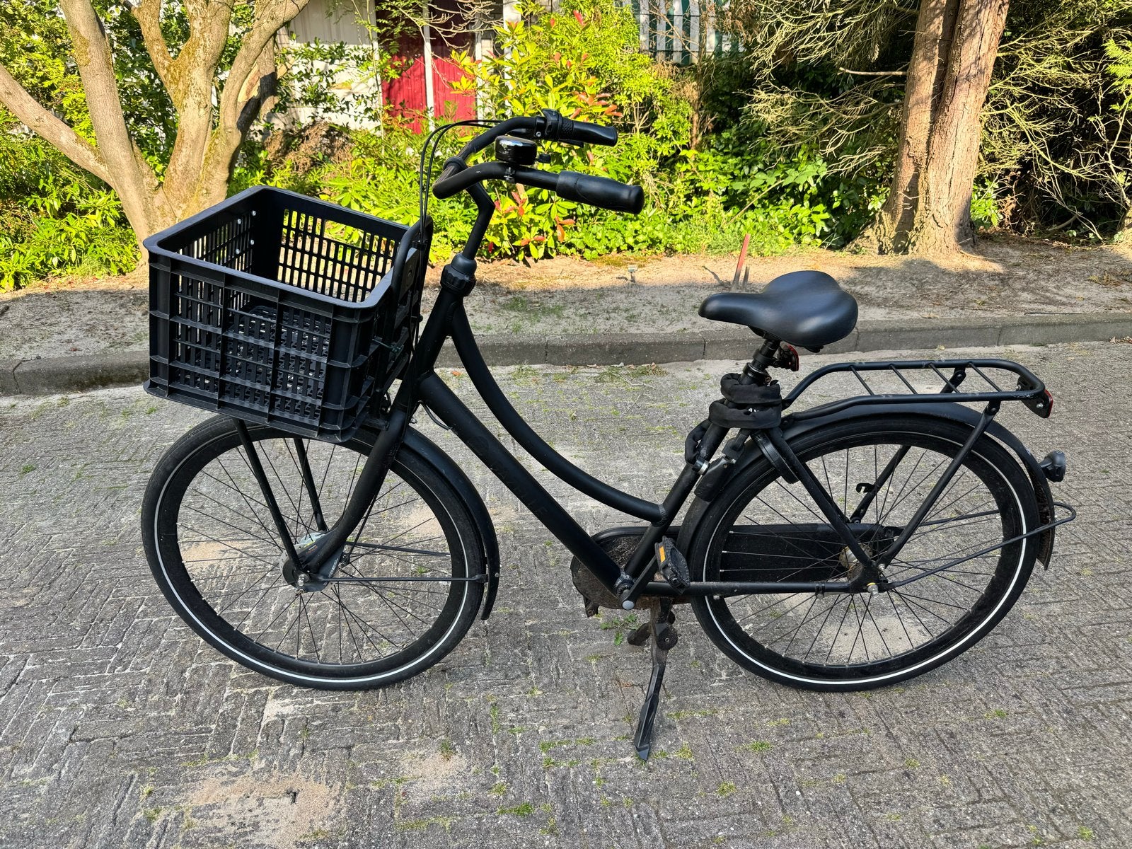 Gazelle damesfiets Zwart met Mand - 28 inch - mooie fiets, Ophalen, Velgrem, 50 tot 53 cm, Gazelle