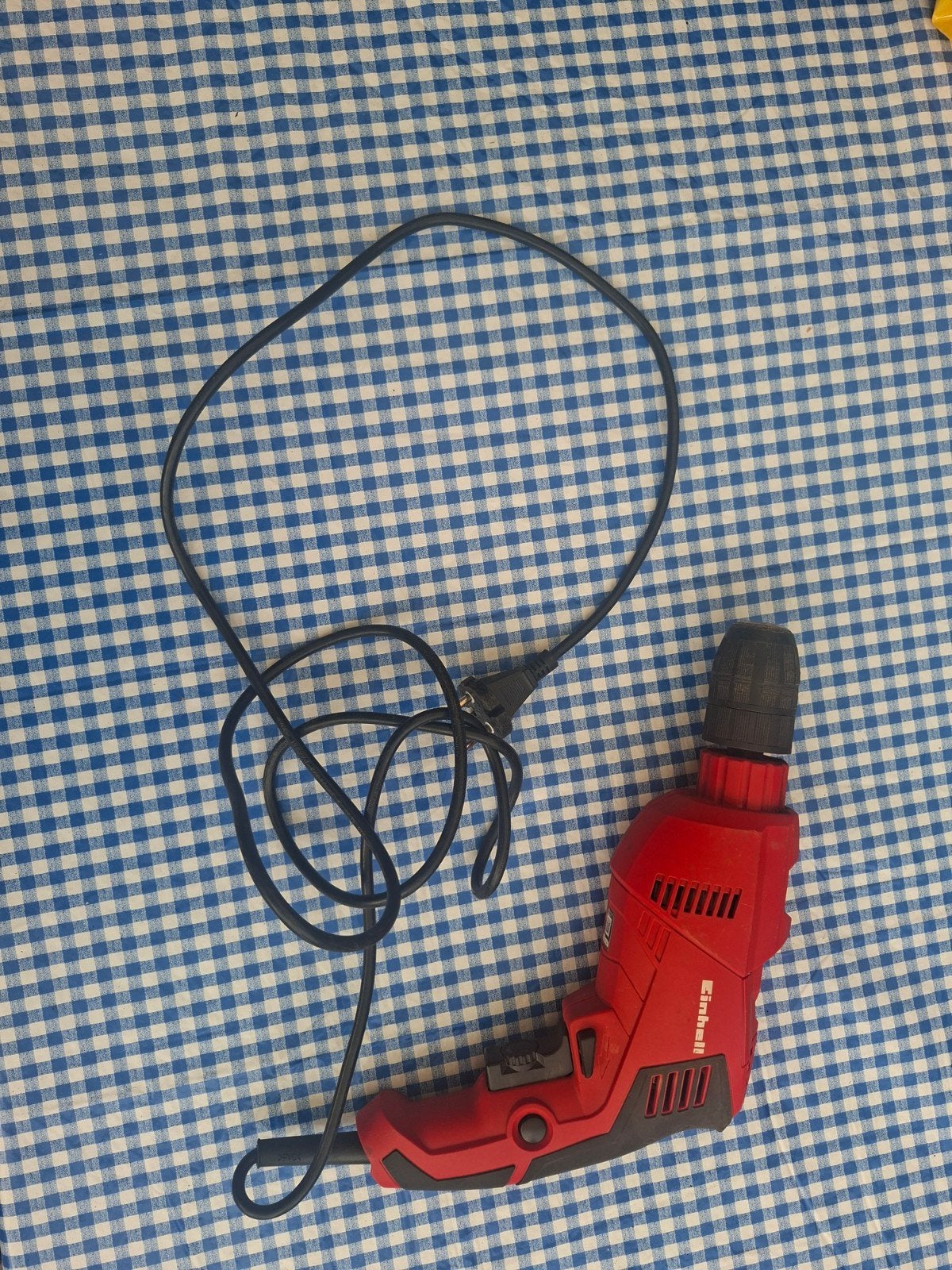Einhell Boormachine met bitjes, handleiding en koffer, Ophalen of Verzenden, Gebruikt, Minder dan 400 watt, Boormachine