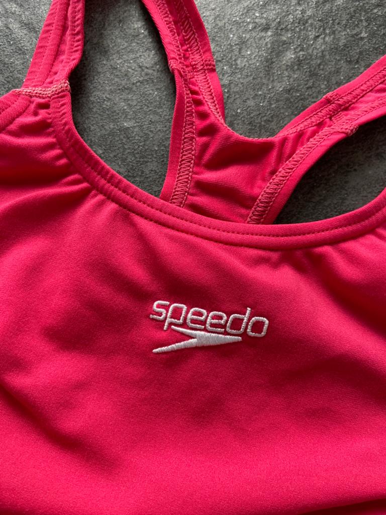 Zgan Speedo badpak meisje 12 jaar roze rood badkleding 164, Kleding | Dames, Ophalen of Verzenden, Zo goed als nieuw, Roze, Badpak