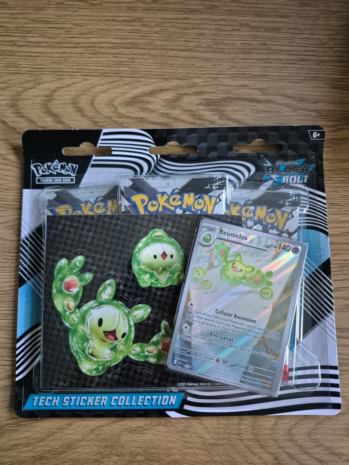 Pokemon TCG: Scarlet & Violet—Black Bolt Tech Sticker, Hobby en Vrije tijd, Ophalen of Verzenden, Nieuw, Foil