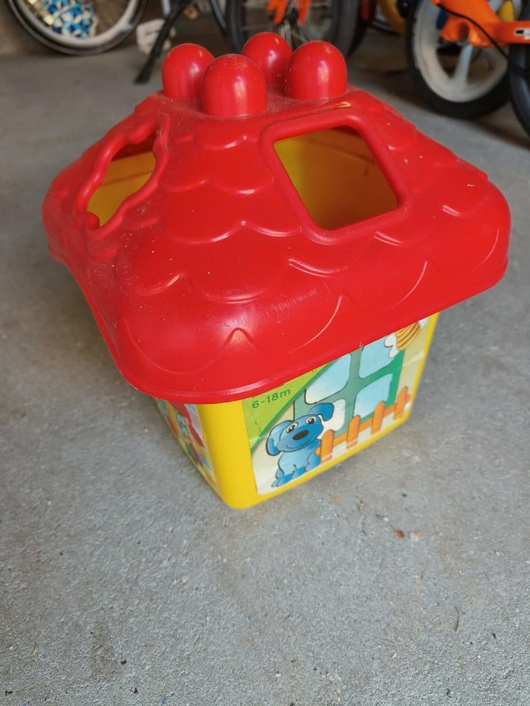Vormenstoof huisje met blokken voor baby's 6-18m, Ophalen of Verzenden