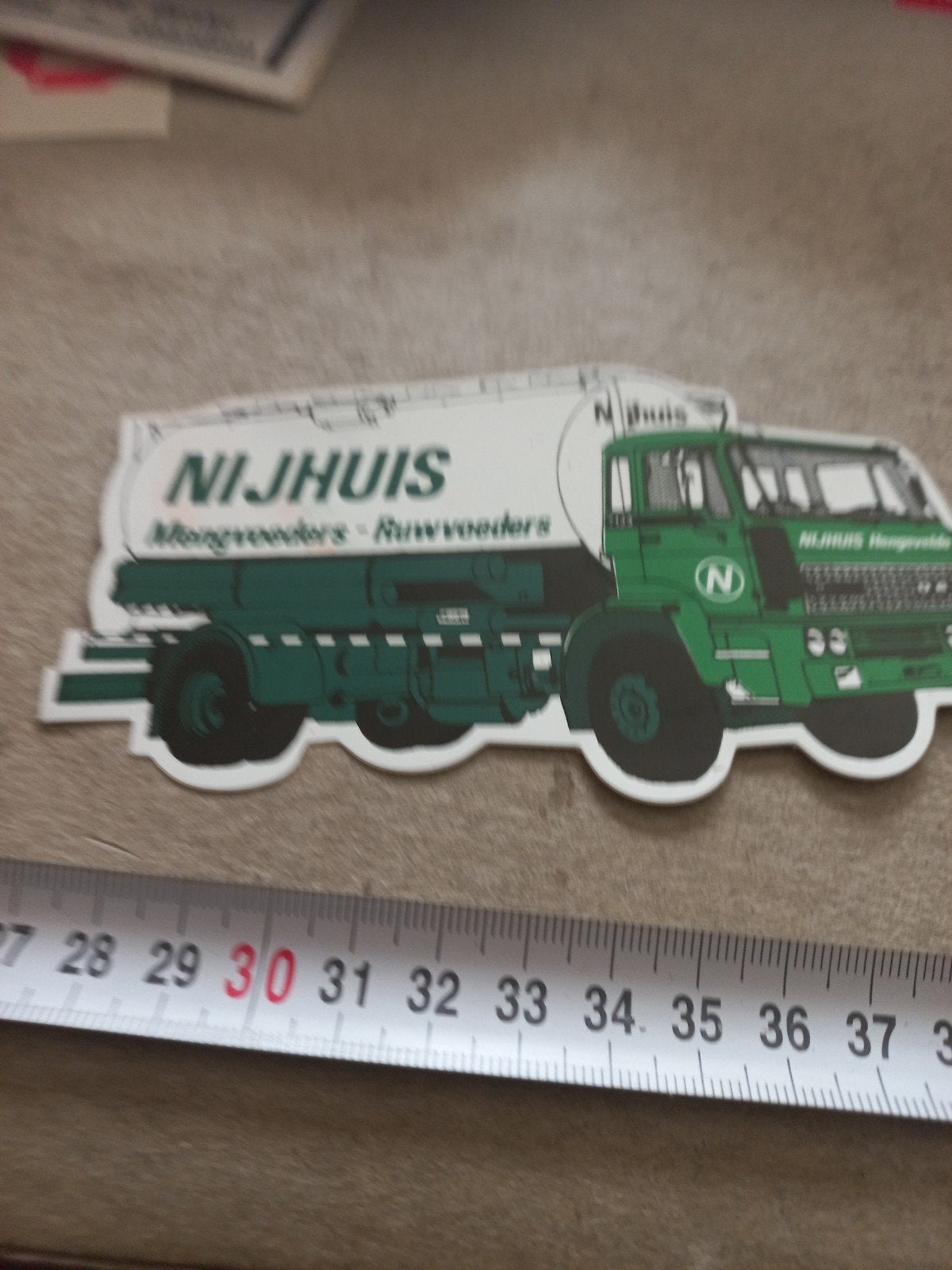 Nijhuis Mengvoeders Vrachtwagen Sticker, Ophalen of Verzenden, Zo goed als nieuw
