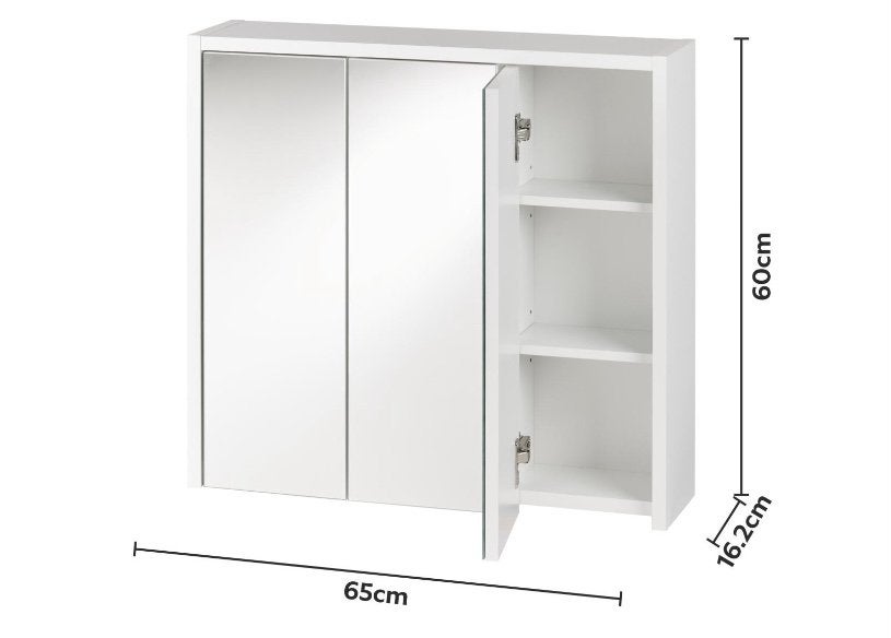 Badkamerspiegelkast (nieuw), Huis en Inrichting, Ophalen, Spiegelkast, 50 tot 100 cm, Zo goed als nieuw
