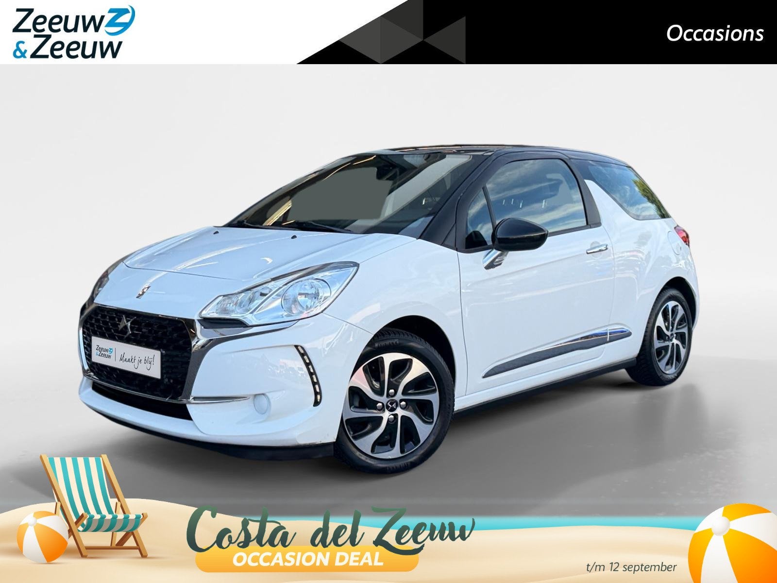 DS 3 1.2 PureTech So Chic | Airco | Bluetooth | Cruise Contr, Auto's, DS, Voorwielaandrijving, 12 maanden, Stof, Gebruikt