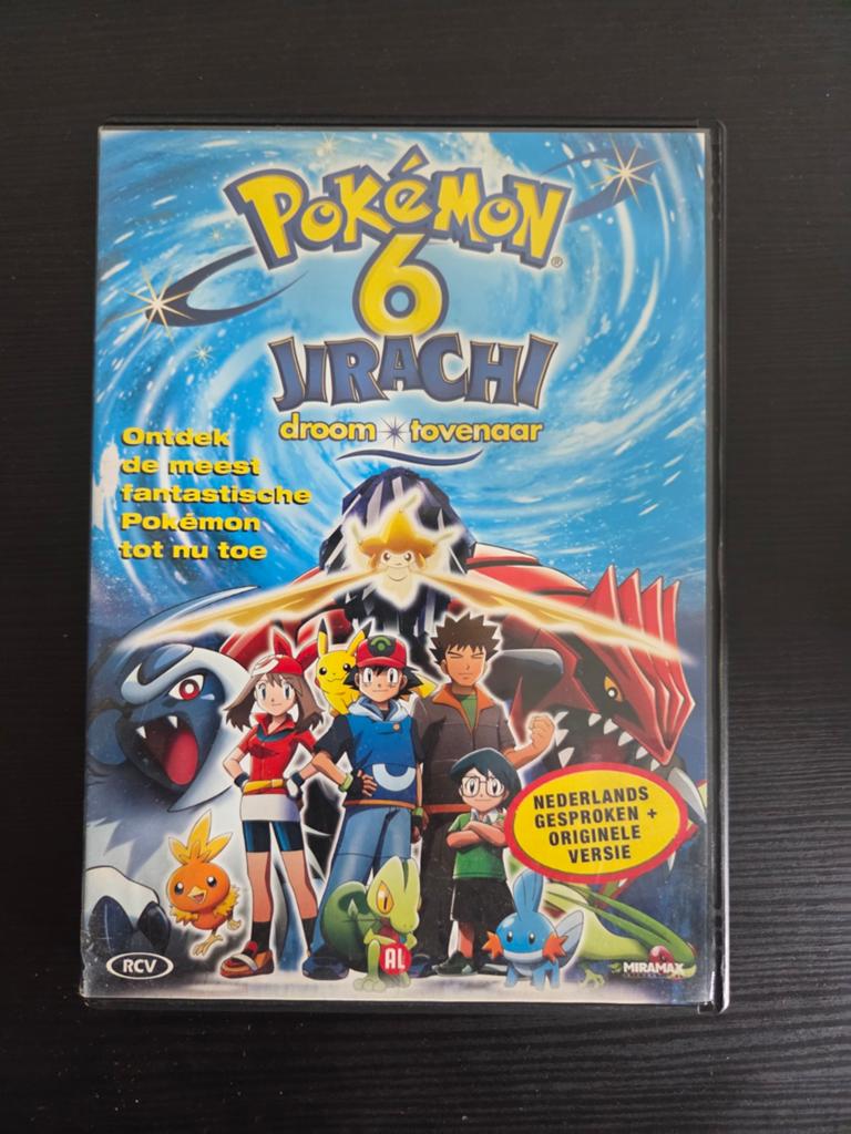 Pokémon 6: Jirachi Droom Tovenaar DVD (Nederlands gesproken), Cd's en Dvd's, Ophalen, Avontuur, Gebruikt, Alle leeftijden