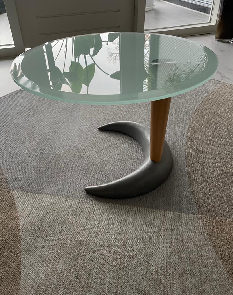 Metaform salontafel, Ophalen, 100 tot 150 cm, Rond, 50 tot 100 cm