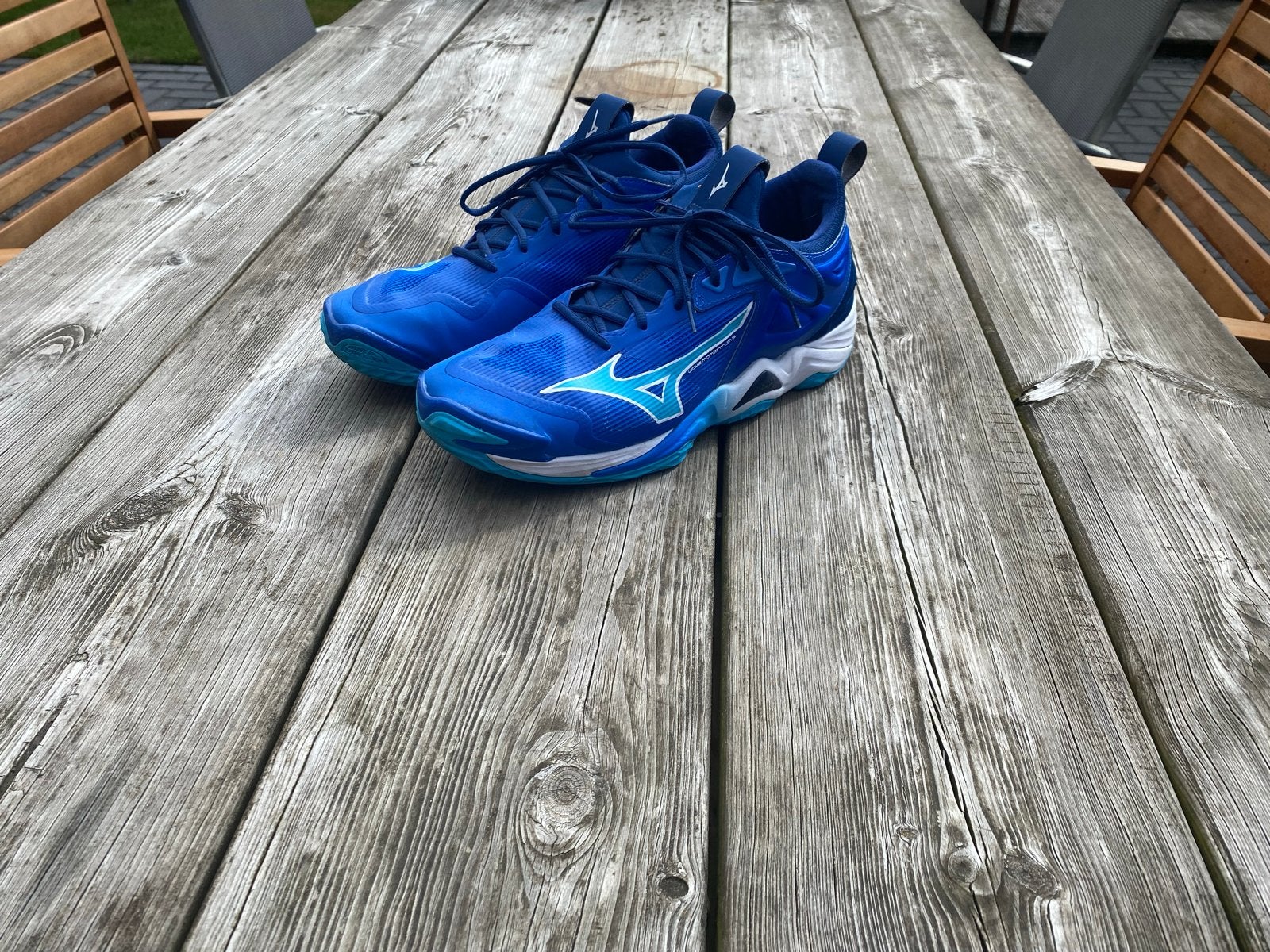 Mizuno Heren Volleybalschoenen Maat 46 (USA 12-UK 11), Kleding | Heren, Ophalen of Verzenden, Gedragen, Blauw, Sneakers of Gympen