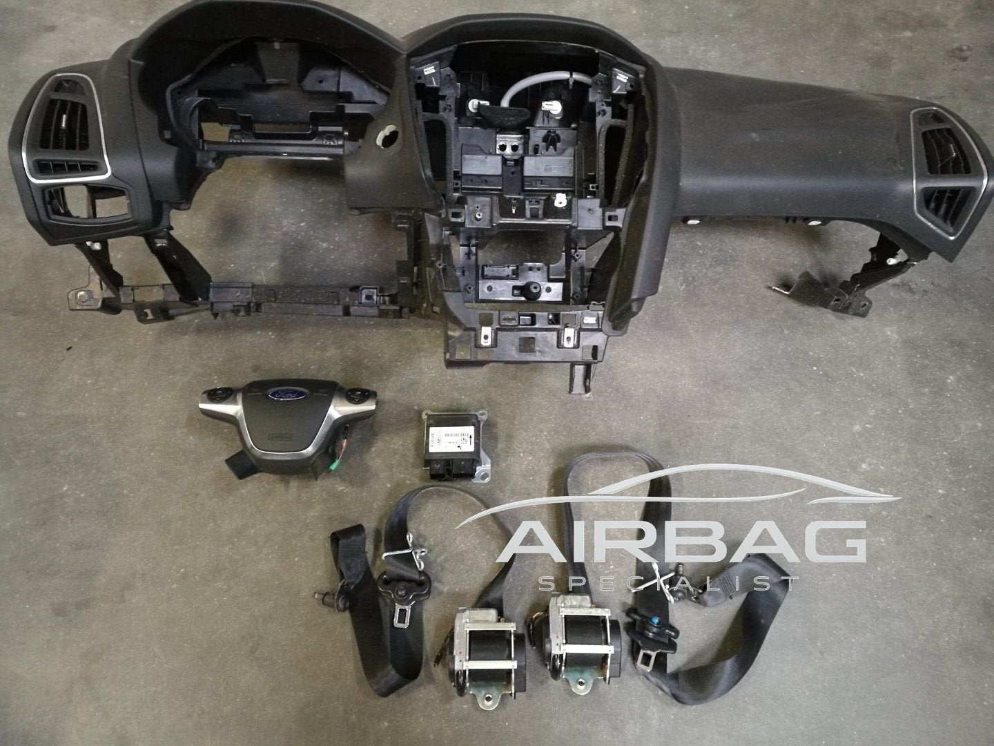 Complete airbag set Ford Focus model 2012 - 2015, Auto-onderdelen, Dashboard en Schakelaars, Ford, Gebruikt, Ophalen of Verzenden