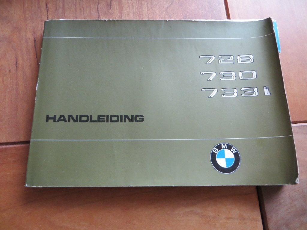 Instructieboek BMW 7-serie E23 1978 BMW 728 730 733i, Auto diversen, Ophalen of Verzenden