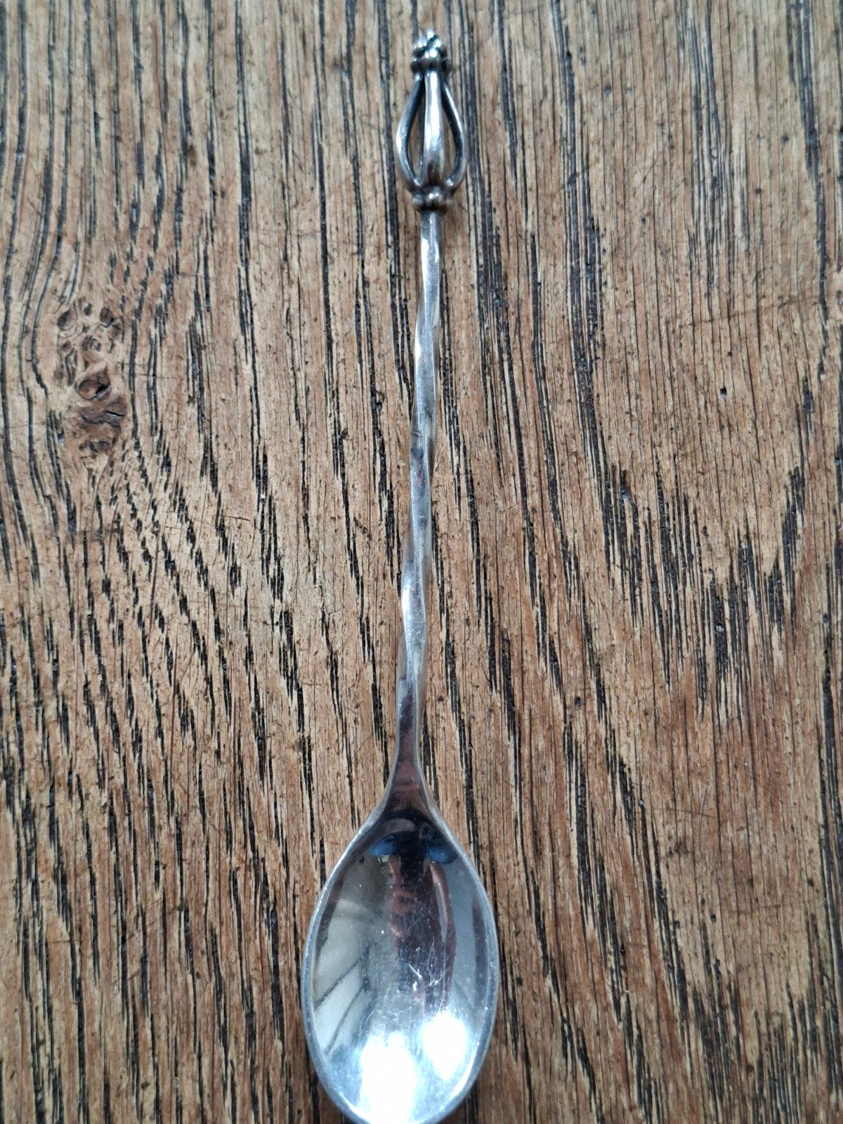 Zilveren theelepel met kroontje 835, Antiek en Kunst, Ophalen of Verzenden