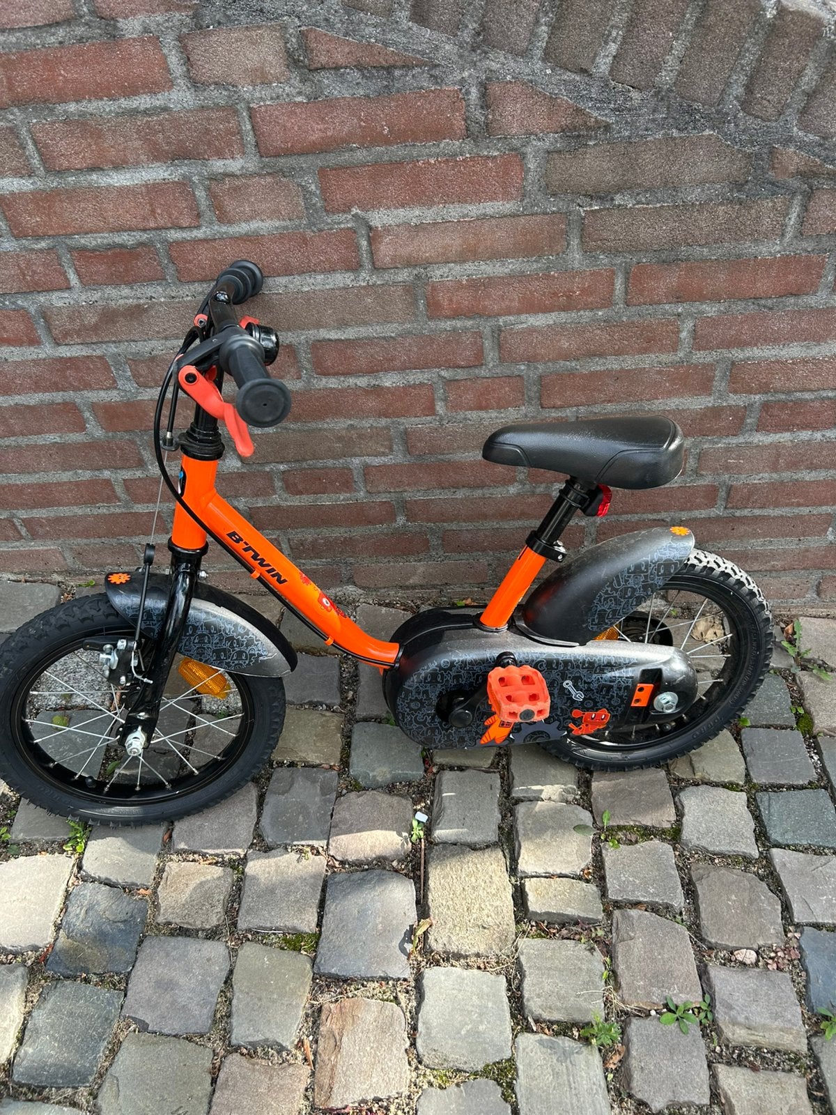 Btwin kinderfiets 14 inch, Ophalen, Zo goed als nieuw, Minder dan 16 inch