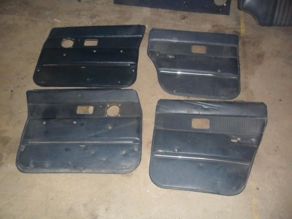 Set blauwe deurkaarten Volvo 240 244 245 (passen ook in 140), Auto-onderdelen, Interieur en Bekleding, Ophalen of Verzenden, Gebruikt