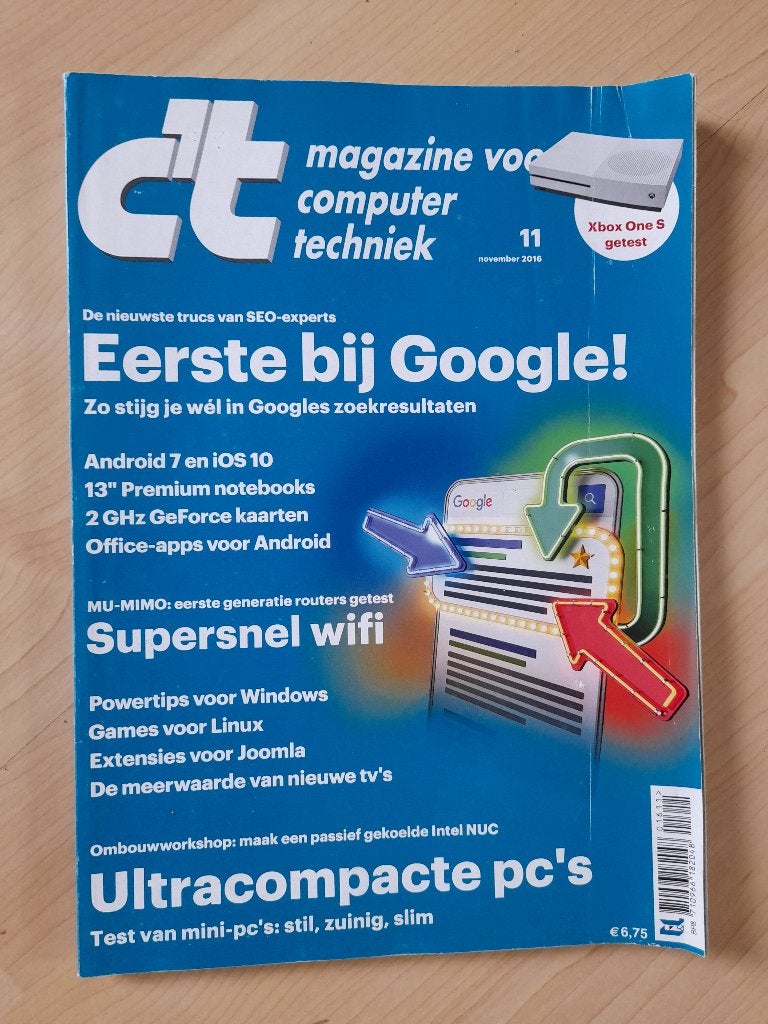 TIJDSCHRIFTEN C´T MAGAZINE VOOR COMPUTER EN TECHNIEK 2016, Ophalen of Verzenden, Zo goed als nieuw, Wetenschap en Natuur