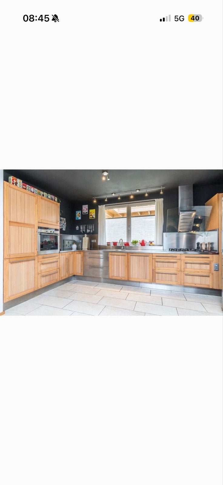 Hoekkeuken 452x249 met Siemens gasfornuis en oven, Ophalen, Gebruikt, Bruin, Hoekkeuken