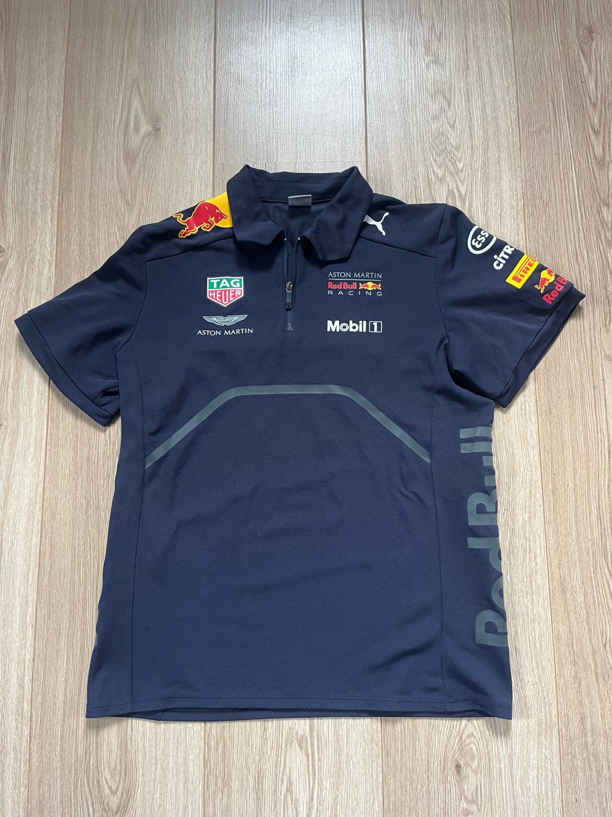 Puma Red Bull Racing Polo Shirt Maat 164, Kinderen en Baby's, Ophalen of Verzenden, Gebruikt, Jongen, Shirt of Longsleeve
