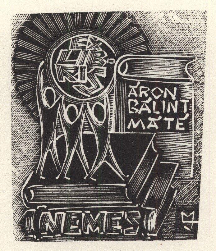 1410 Ex Libris Hongarije : Traján Marian József, 1976, Antiek en Kunst, Kunst | Etsen en Gravures, Verzenden