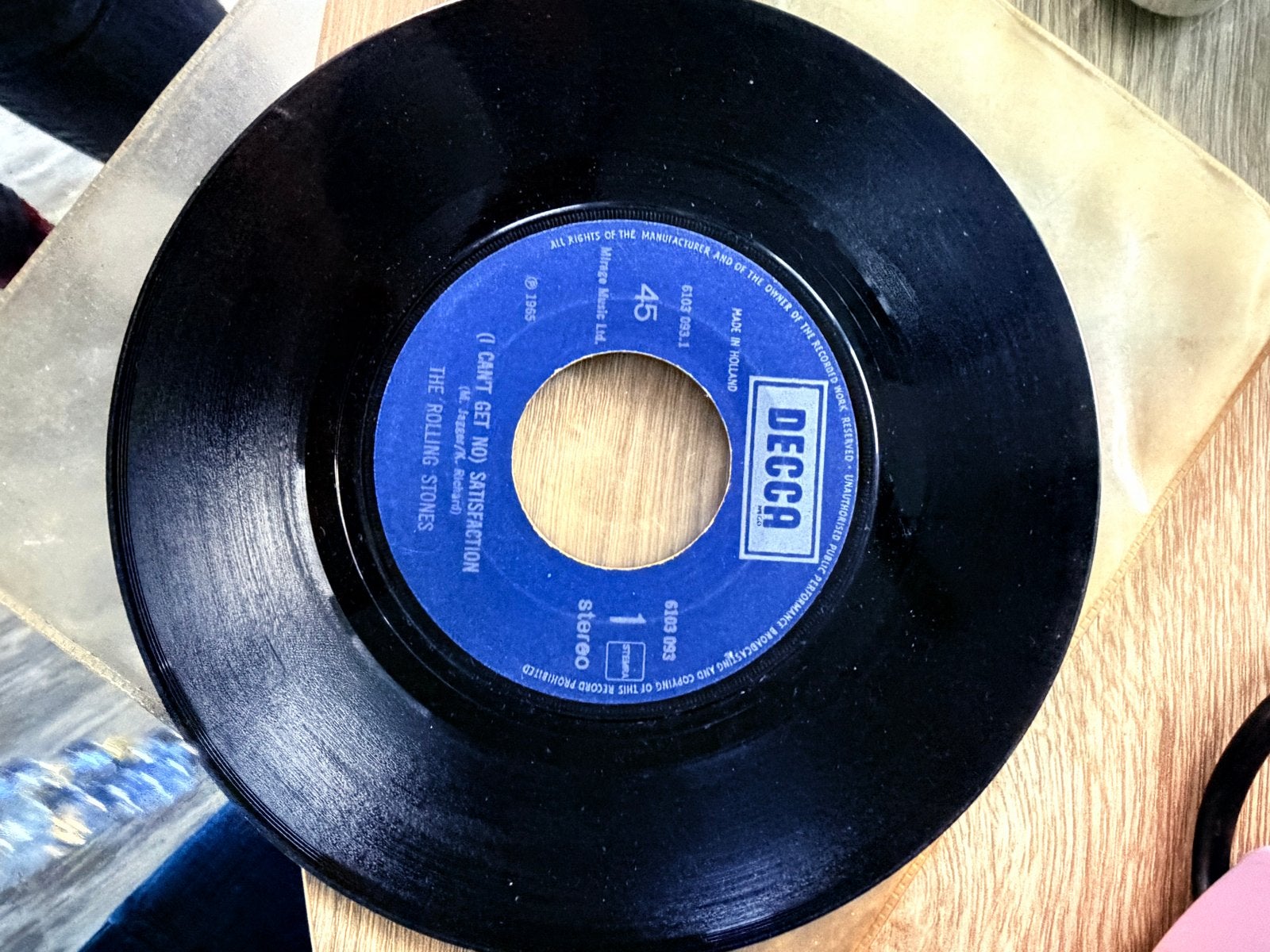 The Rolling Stones - (I Can't Get No) Satisfaction 7 inch, Gebruikt, 7 inch, Ophalen of Verzenden, EP