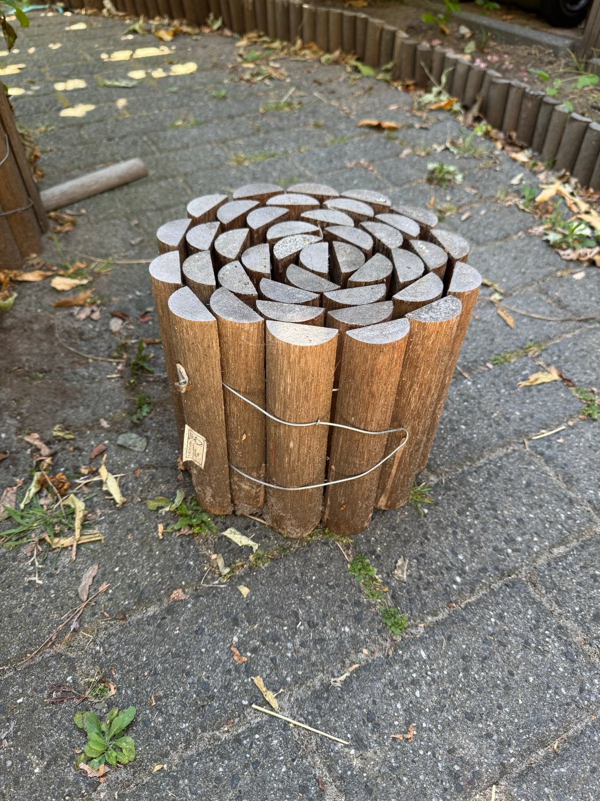 6x Houten borderrol voor tuin 180x20cm, Tuin en Terras, Bielzen en Borders, Ophalen, Gebruikt, 100 tot 200 cm, Border