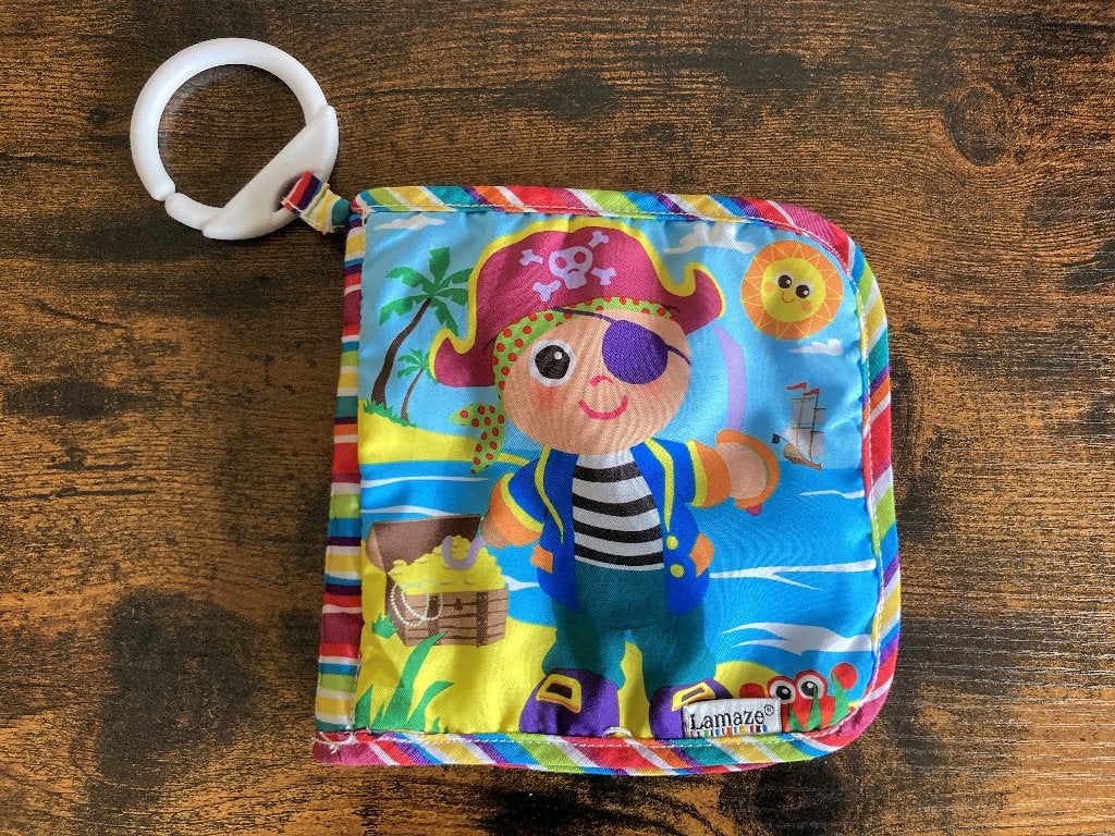 Lamaze ontdekkingsboek - buggyboekje piraat. ZGAN., Ophalen of Verzenden, Zo goed als nieuw, Overige typen