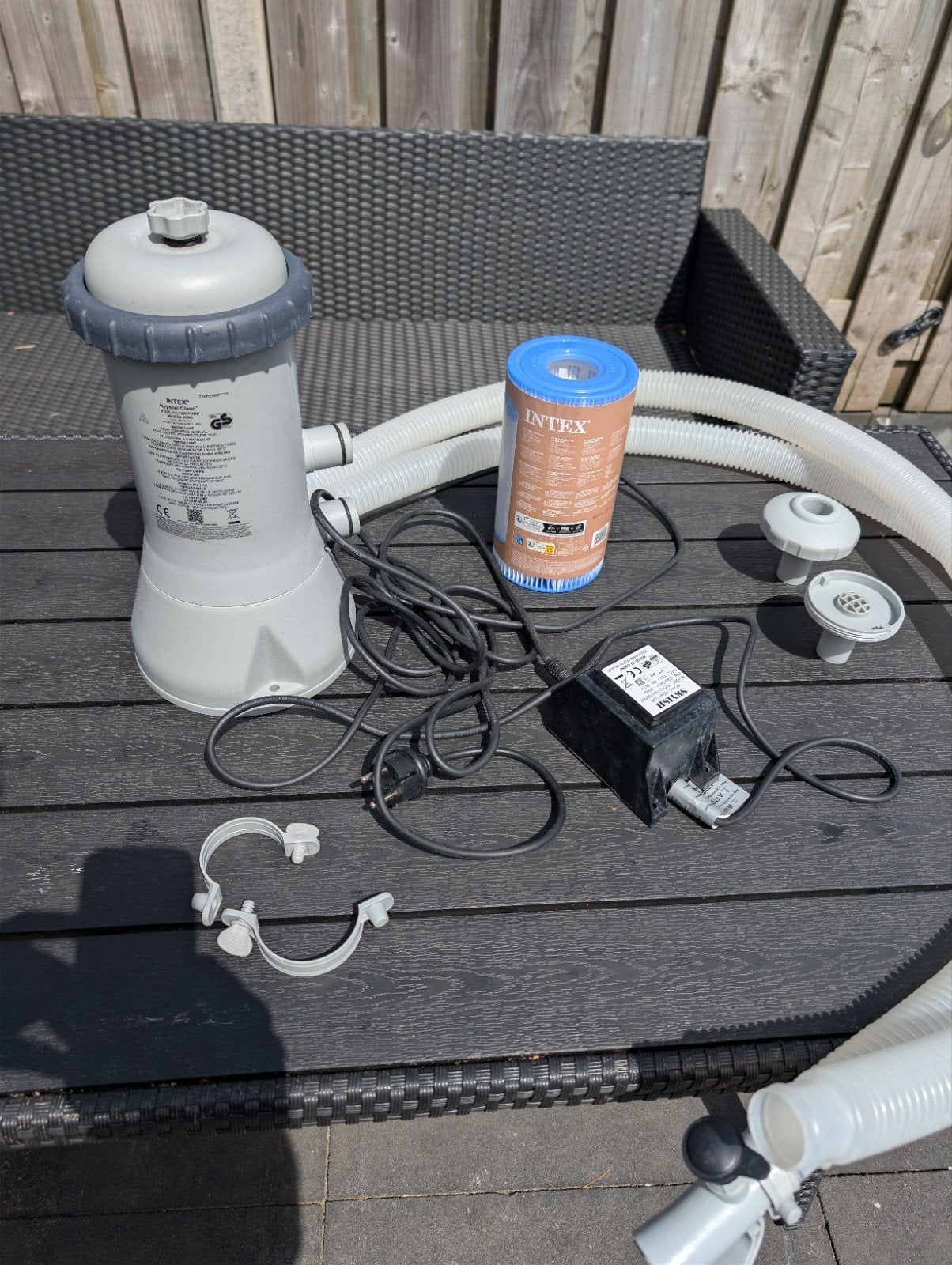 Intex Krystal Clear Filterpomp met toebehoren, Tuin en Terras, Zwembad-toebehoren, Gebruikt, Zwembadpomp, Ophalen of Verzenden