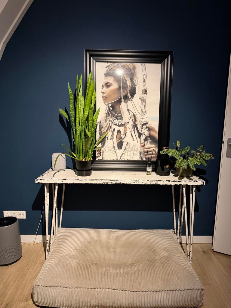 Wandtafel wit Must Living, Ophalen, Gebruikt, 100 tot 150 cm, Overige houtsoorten