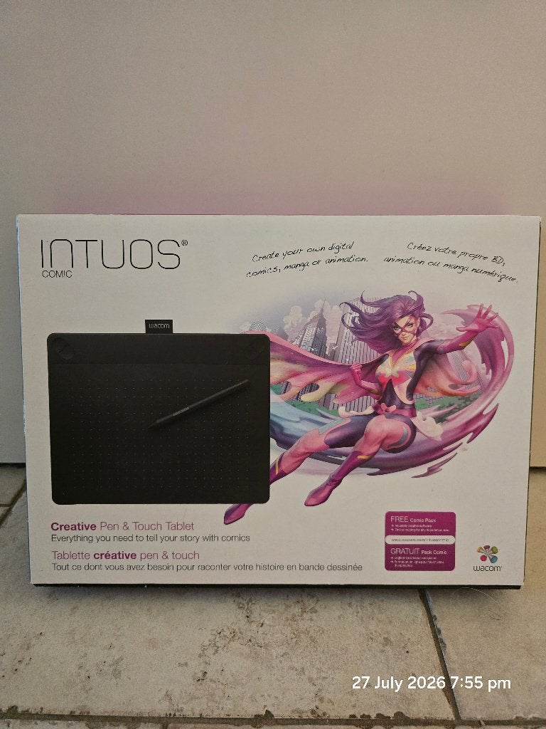 Wacom Intuos Comic Tekentablet | Compleet | Inclusief doos, Computers en Software, Tekentablets, Zo goed als nieuw, Bedraad, Ophalen of Verzenden